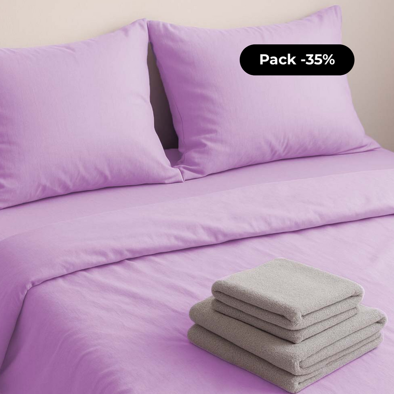 Jogo de Cama + Conjunto de Toalhas