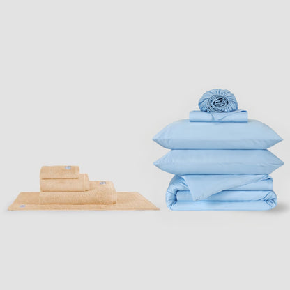 Juego Completo de Sábanas + Juego de Toallas