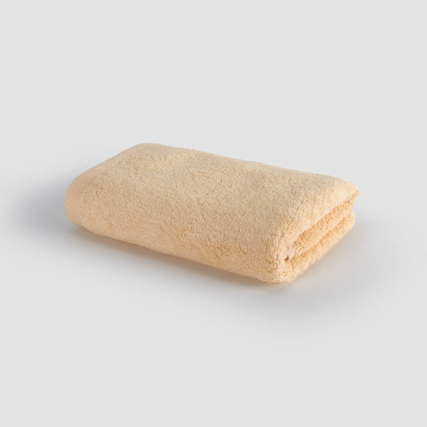 Asciugamano per le mani beige in bambù Momo Cotton – morbido, assorbente, asciugatura rapida e sostenibile.